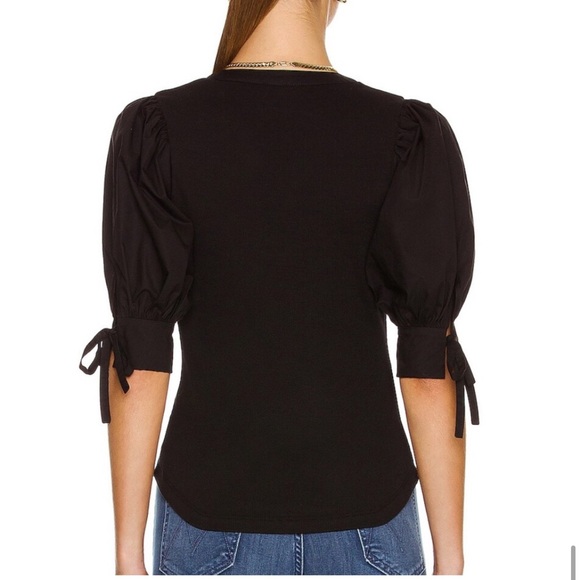 Ulla Johnson Pia Top in Noir Puff Sleeves Small - Picture 3 of 7
